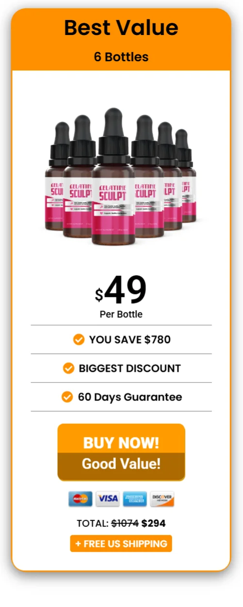 Gelatine Sculpt™ 6 bottles pricing